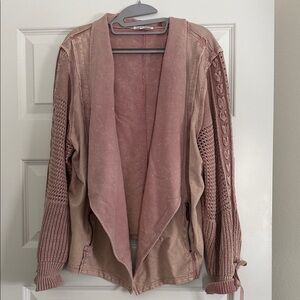 NorthStyle Dusty Rose Open Front Cardigan